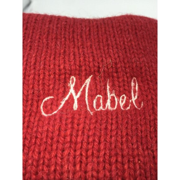 Pottery Barn Kids Mabel Natural Fair Isle Ice Skater Wool Stocking Christmas - Picture 7 of 12